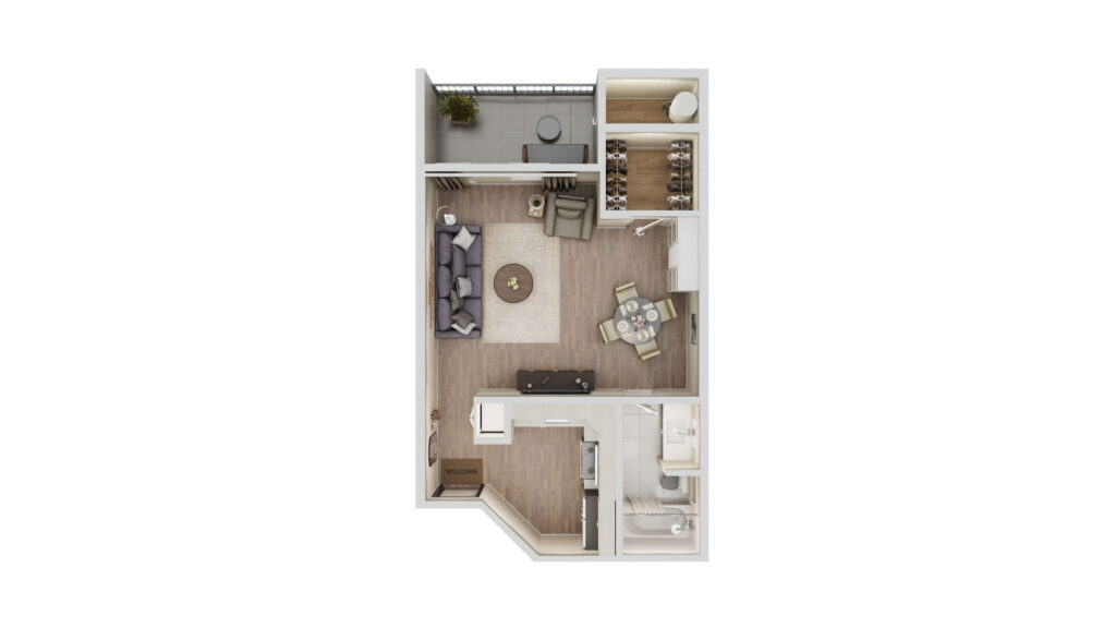 Cornell Studio Floor Plan